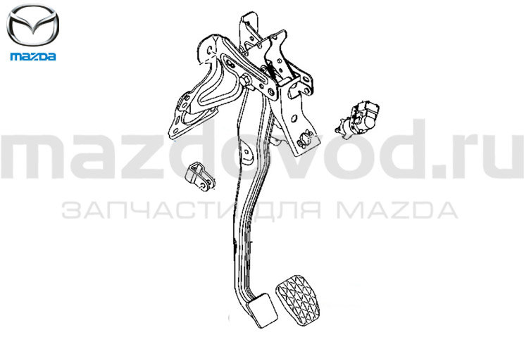 Накладка педали тормоза для Mazda 6 (GH) (MAZDA)