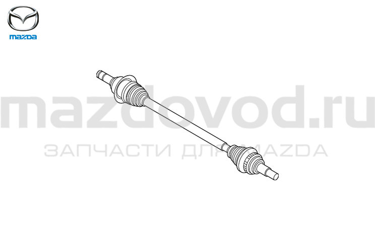 Привод RR (L) (в сборе) для Mazda CX-9 (TC) (4WD) (MAZDA)