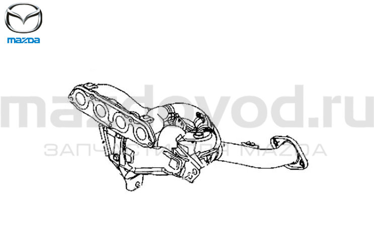 Выпускной коллектор для Mazda CX-5 (KE) (2.5) (MAZDA)