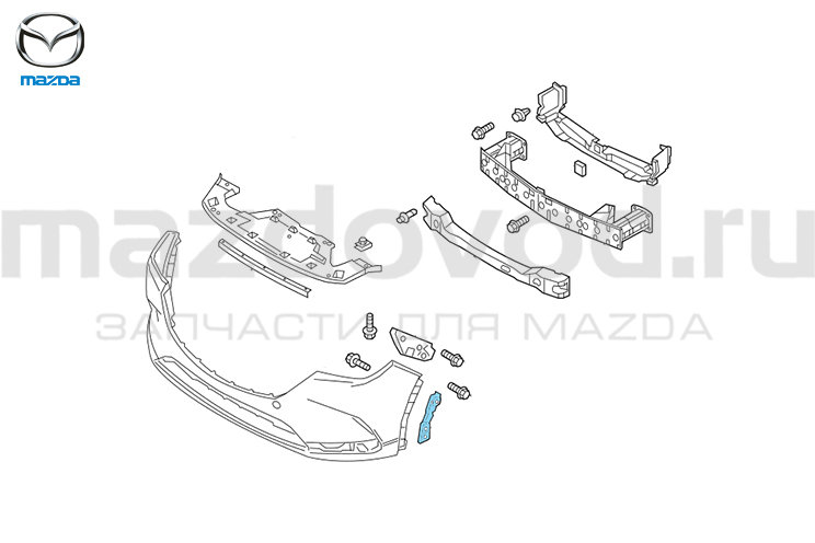 Кронштейн FR (L) расширителя арки для Mazda CX-9 (TC) (MAZDA)