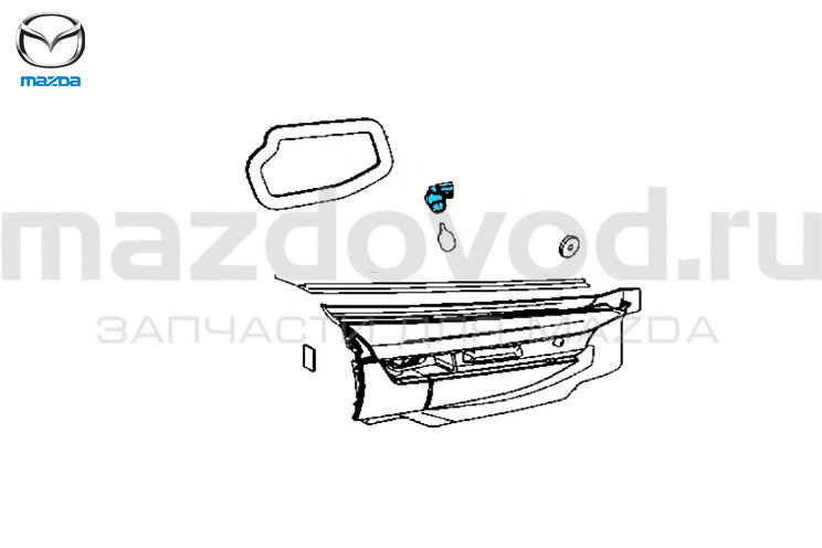 Патрон RR (внутр.) фонаря для Mazda CX-9 (TC) (MAZDA)