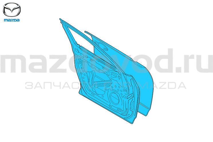 Дверь FR (R) для Mazda CX-9 (TC) (MAZDA)