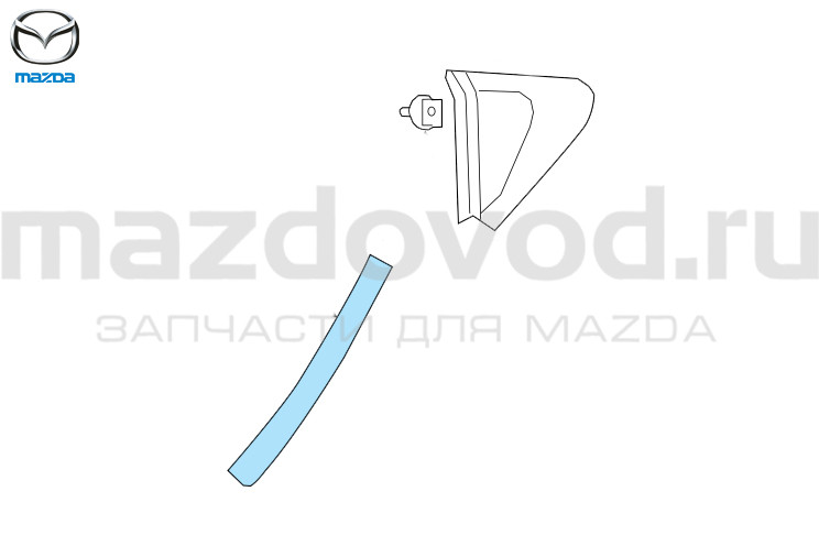 Наклейка защитная порога R для Mazda 6 (GJ/GL) (MAZDA)