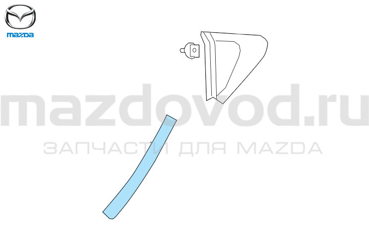 Наклейка защитная порога L для Mazda 6 (GJ/GL) (MAZDA)