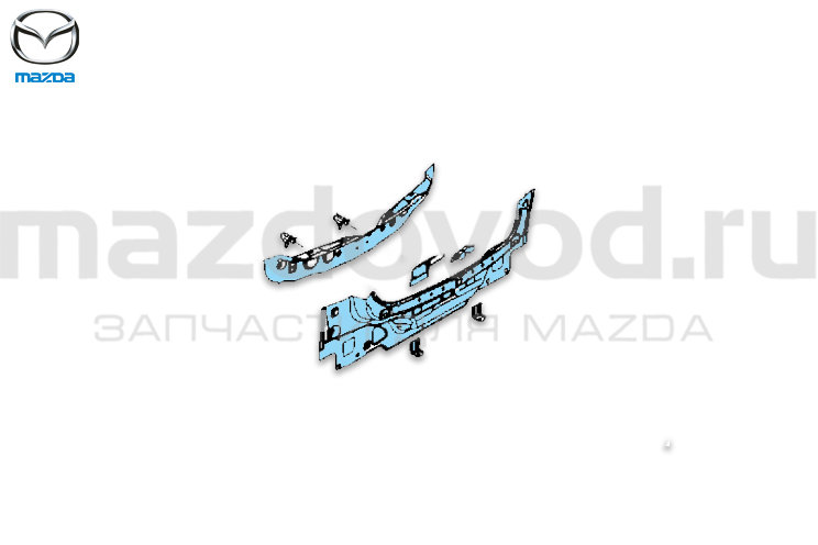 Панель задняя 2-х составная для Mazda 3 (BK) (SDN) (MAZDA)