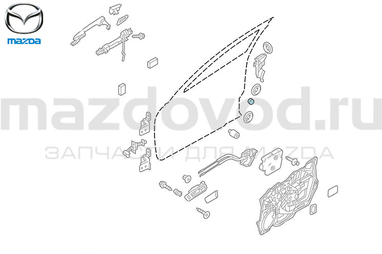 Заглушка кузова для Mazda (MAZDA)