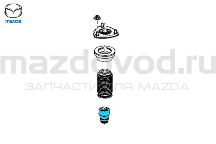 Отбойник переднего амортизатора для Mazda 3 (BN/BM) (ДВС 1.5/1.6) (MAZDA)