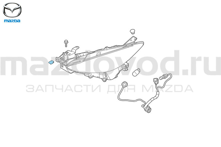 Гайка крепления (DR6150133) для Mazda (MAZDA)