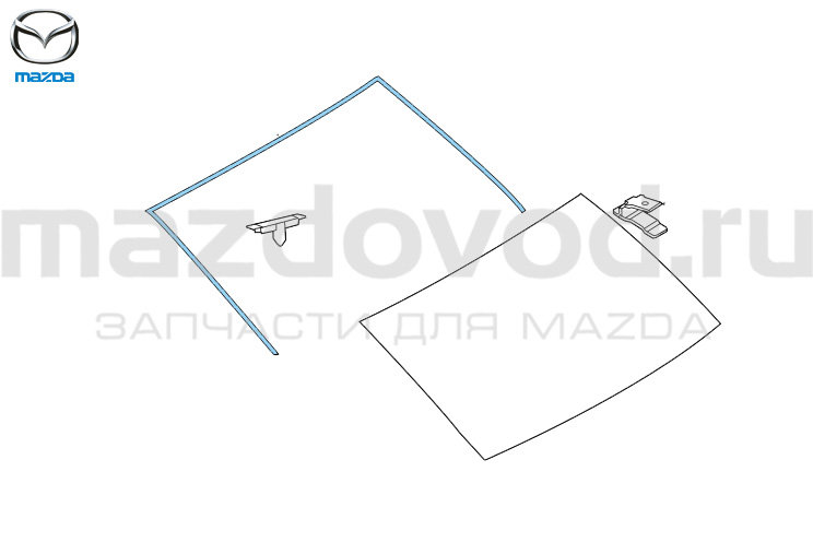 Молдинг заднего стекла для Mazda 3 (SDN) (BM) (MAZDA)