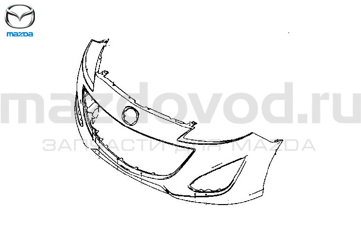 Бампер FR для Mazda 5 (CW) (W/HLC) (MAZDA)