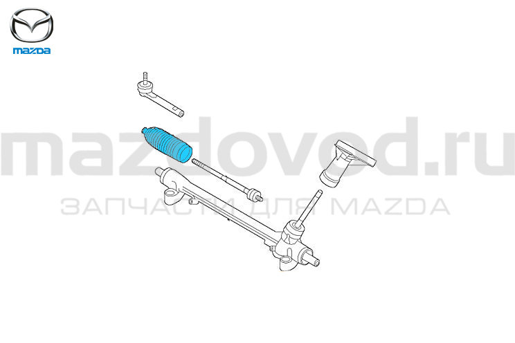 Пыльник рулевой тяги для Mazda 2 (DJ/DL) (MAZDA)
