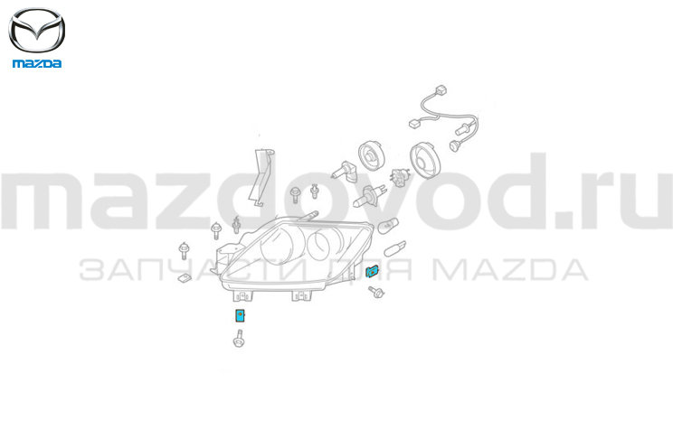 Закладная крепления для Mazda (MAZDA)