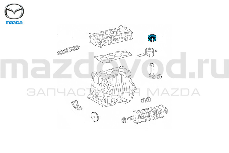 Комплект поршневых колец (STD) для Mazda CX-5 (KE/KF) (ДВС 2.5) (MAZDA)