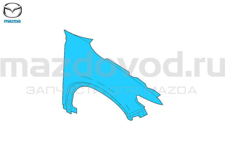 Крыло FR (R) для Mazda CX-9 (TC) (MAZDA)