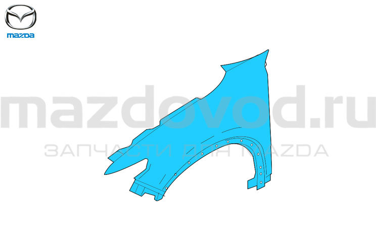 Крыло FR (L) для Mazda CX-9 (TC) (MAZDA)