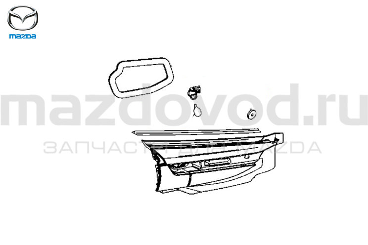 Фонарь RR (R) для Mazda CX-9 (TC) (внутр.) (4WD) (MAZDA)
