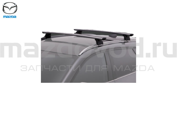 Дуги багажника на крышу поперечные (с рейлингами) для Mazda CX-5 (KF) (MAZDA)