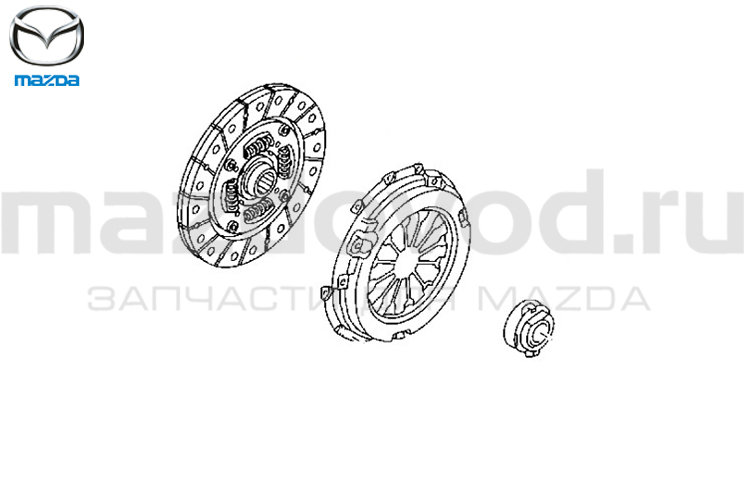 Корзина сцепления для Mazda 3 (BM/BN) (ДВС-1.6) (MAZDA)