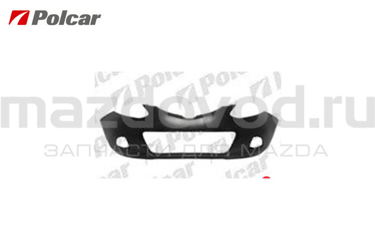 Бампер FR для Mazda 2 (DE) (POLCAR)