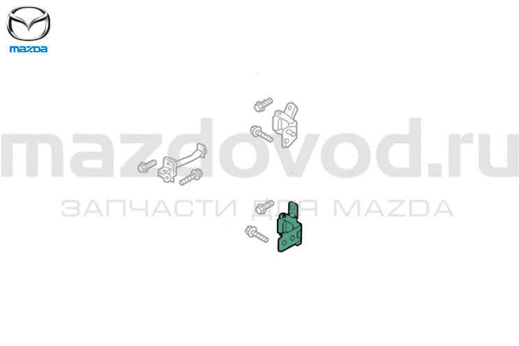 Петля задней правой двери (верх) для Mazda 6 (GJ/GL) (MAZDA)