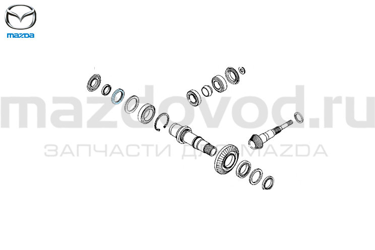 Сальник FR дифференциала внутренний (R) для Mazda 6 (GJ) (MAZDA)