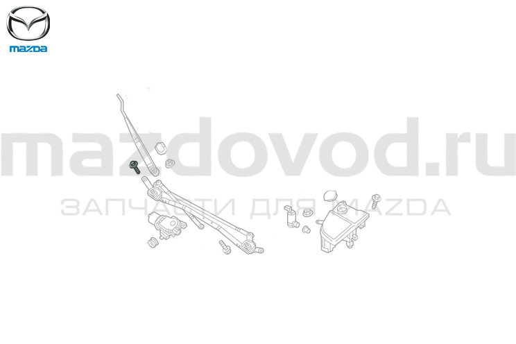Болт (9YA020696) для Mazda (MAZDA)