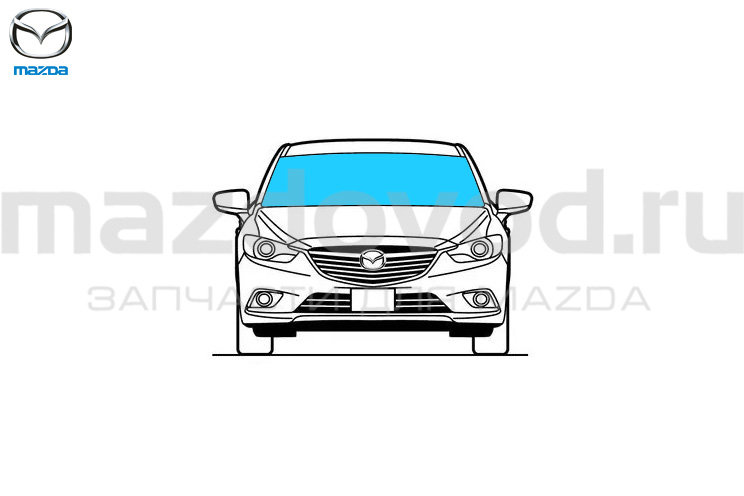 Стекло лобовое для Mazda 6 (GJ) (MAZDA)