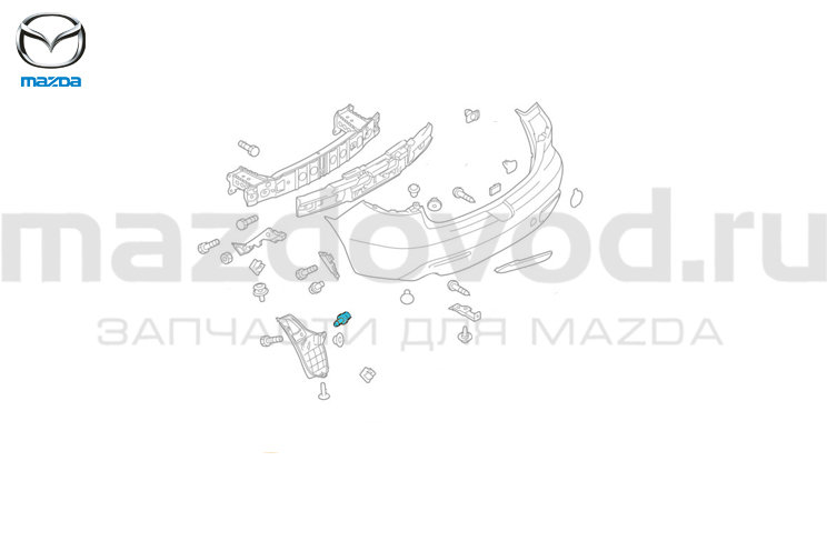 Заглушка внешней панели лобового стекла Mazda 3 (BL) (MAZDA)