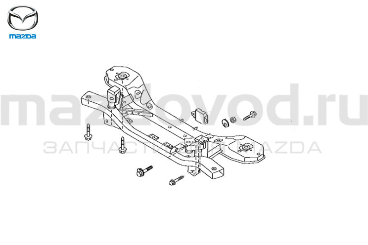 Подрамник задний для Mazda 3 (BL) (MAZDA)