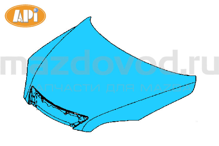 Капот для Mazda 2 (DE) (API)