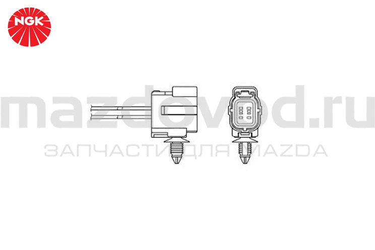 Датчик кислородный верхний для Mazda CX-9 (TB) (NGK)