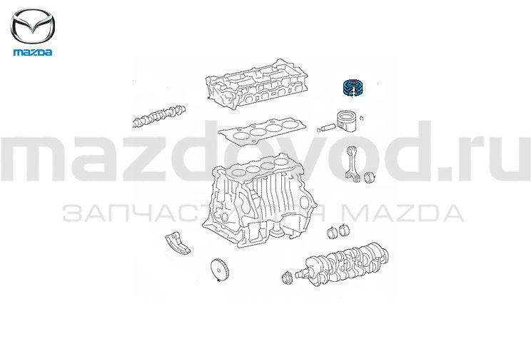Комплект поршневых колец (STD) для Mazda CX-5 (KE/KF) (ДВС 2.0) (MAZDA)
