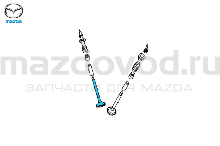 Клапан выпускной для Mazda 3 (BM/BN) (ДВС 1.5) (MAZDA)