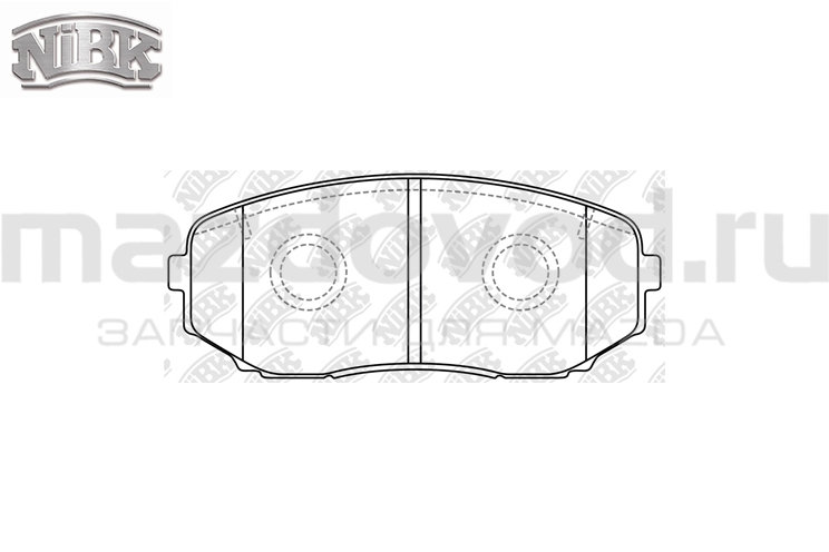 Колодки тормозные FR для Mazda CX-9 (TC) (NiBK)
