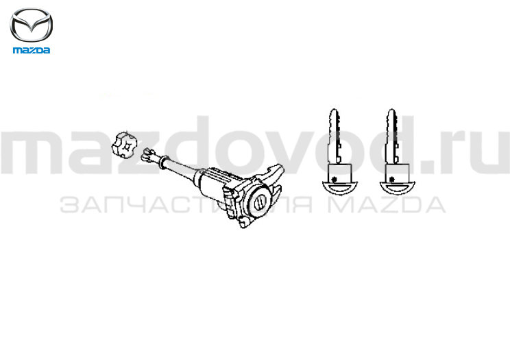 Замок FR (L) двери для Mazda CX-9 (TC) (MAZDA)