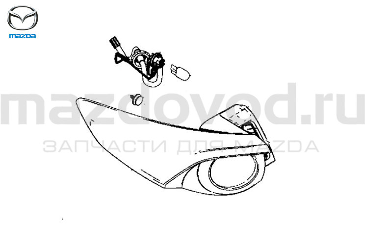Фонарь RR (L) для Mazda CX-9 (TC) (наруж.) (4WD) (MAZDA)