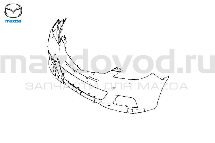 Бампер FR для Mazda 5 (CR) (W/O HLC; W/O SS) (07-10) (MAZDA)