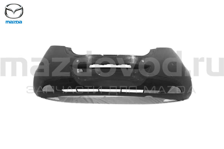 Бампер RR для Mazda 2 (DE) (W/PS) (10-15) (MAZDA)