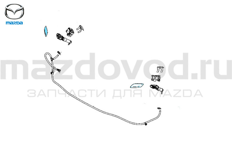 Крышка форсунки ом. фары (R) для Mazda 6 (GJ) (46G) (MAZDA)