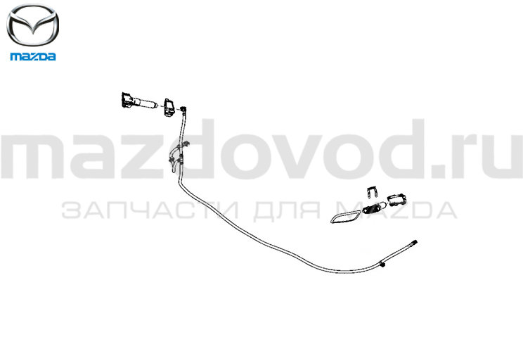 Форсунка омывателя фары для Mazda 3 (BN) (L) (MAZDA)