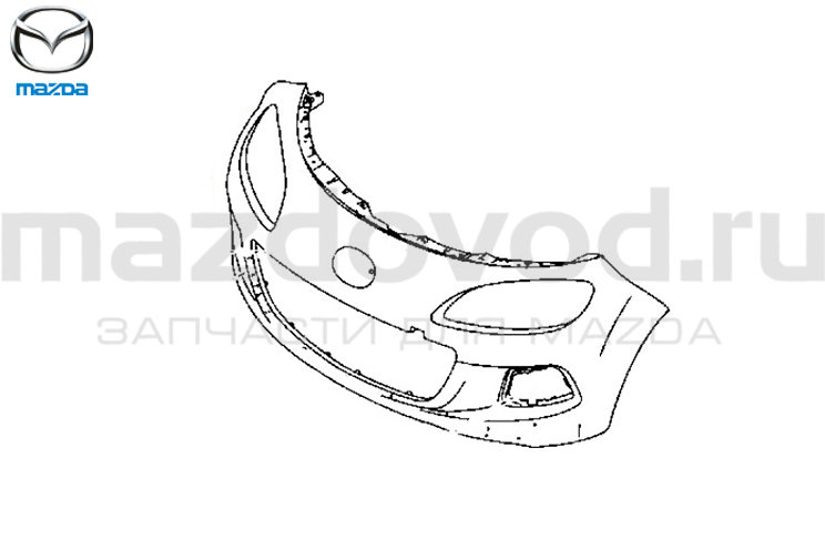Бампер FR для Mazda MX-5 (NC) (HALOGEN) (12-15) (MAZDA)