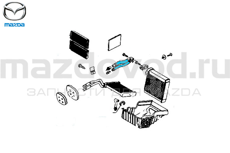 Шланг отопителя для Mazda 3 (BK) (МАZDA)