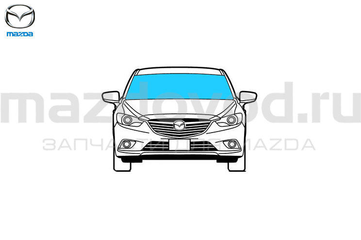 Стекло лобовое для Mazda 6 (GJ) (MAZDA)