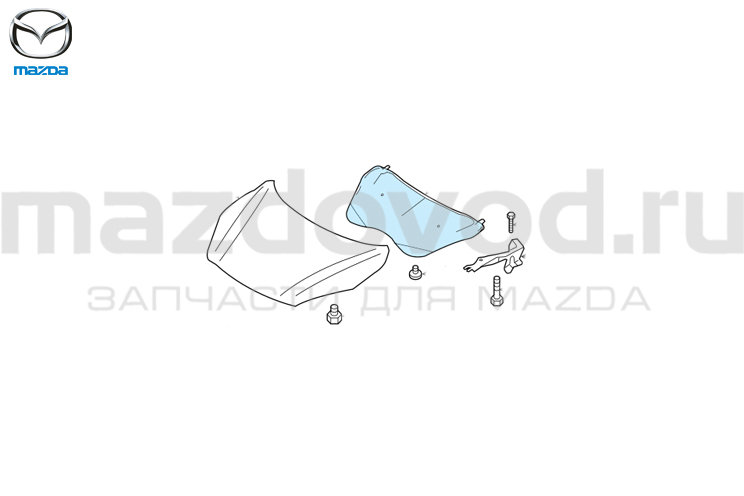 Шумоизоляция капота для Mazda 3 (BL) (MAZDA)